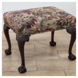 Vintage chippendale-style carved mahogany