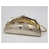 Judith Leiber amethyst with beads clutch evening