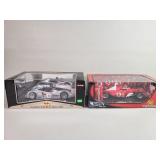 Pair of model toy cars