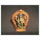 Vintage brass Ganesha elephant Buddhist sculpture