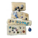 Lot of silver earrings