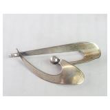 Vintage Rebages sterling silver brooch