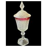 Vintage Indiana Glass lidded candy dish