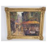 Signed A. Berkes impressionist oil on canvas