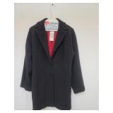 Dolce Gabbana wool blend coat with red lining