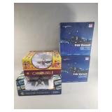Collection of die-cast model airplanes