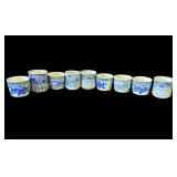 Lot of antique Asian ceramic soba cups