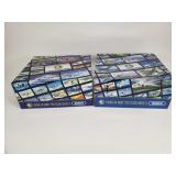 Pair of Franklin Mint armor collection die cast