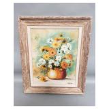 Signed Marie Hunter oil on canvas