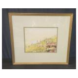 Vintage signed watercolor