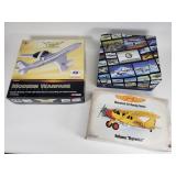 Group of die cast model airplanes