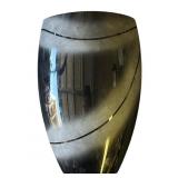 Black art glass vase