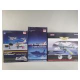 Collection of die-cast model airplanes