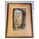 Luigi Kasimir color etching hand signed