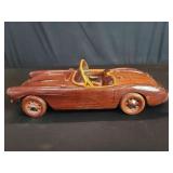 Hand carved rosewood 1957 Corvette mode car