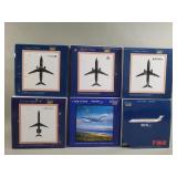 Collection of Gemini 250 die-cast model airplanes