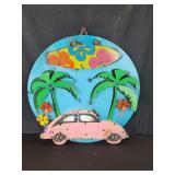 Vintage folk metal art wall decoration