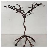 Vintage iron tree jewelry stand