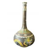 Chinese cloisonnï¿½ enamel brass dragon vase