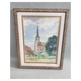 Signed F. Kocher watercolor