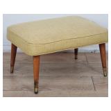 Mid-century Modern upholstered ottoman