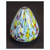 Hand blown confetti art glass vase