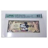 $1 Disney dollar Mickey ca. 1930 PMG 67 EPQ DIS143