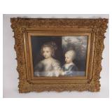 Antique framed vintage print of "The Three