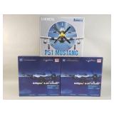 Group of die-cast model airplanes