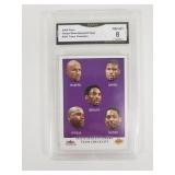 2000 Fleer Team Checklist with Kobe