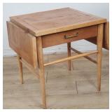 Lane Mid-century Modern walnut drop leaf side