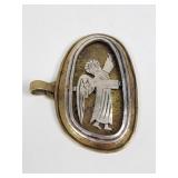 Jeep Collins sterling silver and brass shadowbox