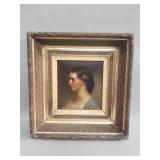 Antique oil on canvas portrait, 19th c.
