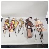 Collection of Indonesian puppets