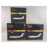 Group of Gemini 200 die-cast model airplanes