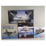 Collection of die-cast model airplanes