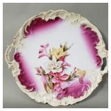 Antique Bavarian porcelain cake plate with