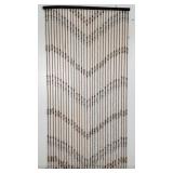 Vintage wood beaded door curtain
