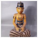Handpainted and carved Indonesian statue