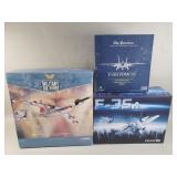 Group of die-cast model airplanes