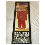 Vintage Hundertwasser 1973 exhibit poster