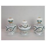 German Bohemian cased cut to green perfume