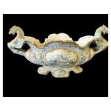 Vintage Italian Capodimonte-style ceramic vase