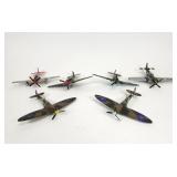 Collection of military die cast airplane models