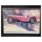 Framed Jaguar 100 by Tom Hale poster