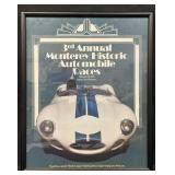 Framed vintage poster for the 3rd Annual