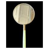 Vintage Chinese jadeite hand mirror