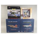 Collection of die-cast model airplanes