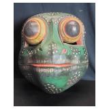 Vintage Balines hand painted carved wood Godogan