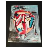 Oil painting on cardboard